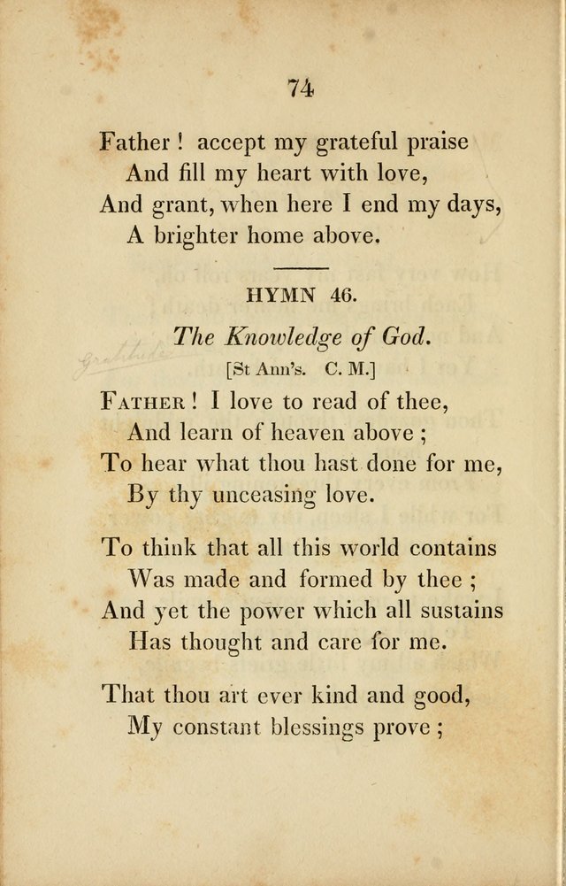 Original Hymns for Sabbath Schools page 67