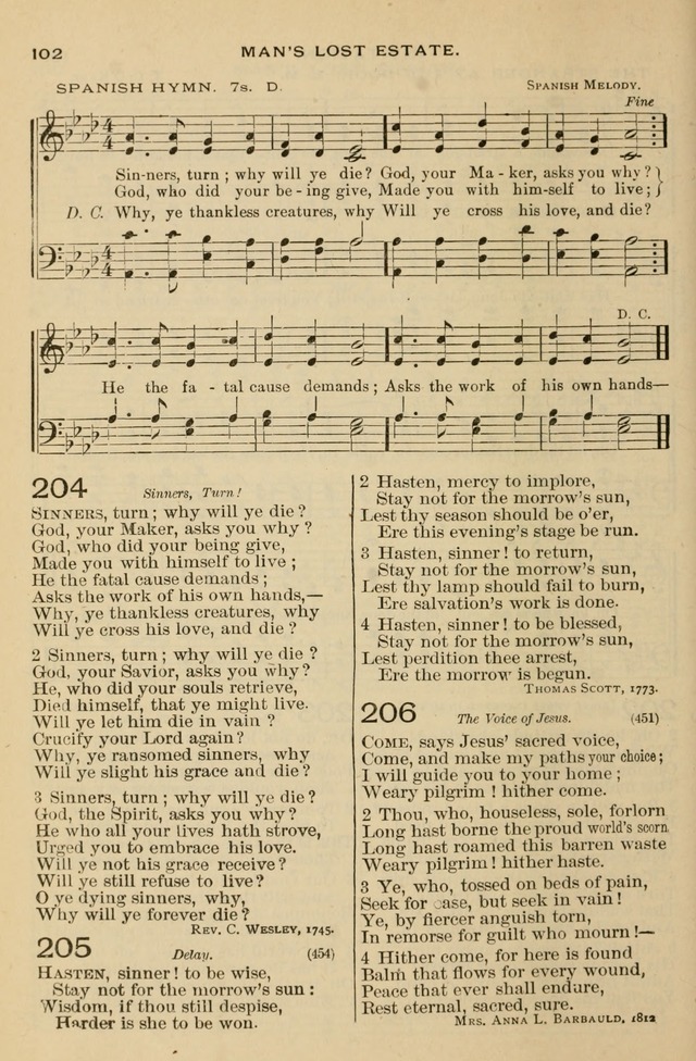 The Otterbein Hymnal: for use in public and social worship page 107