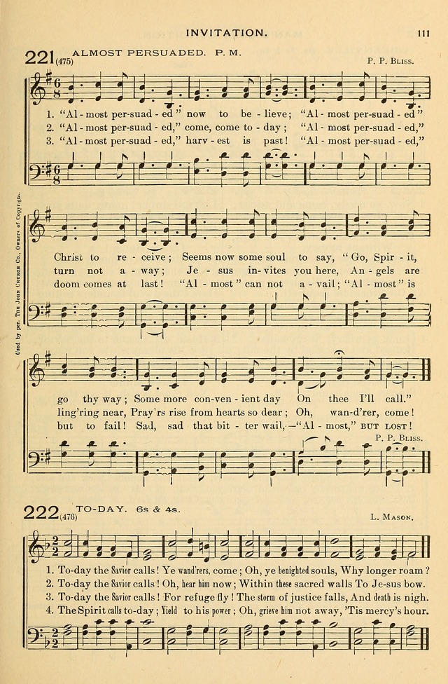The Otterbein Hymnal: for use in public and social worship page 116
