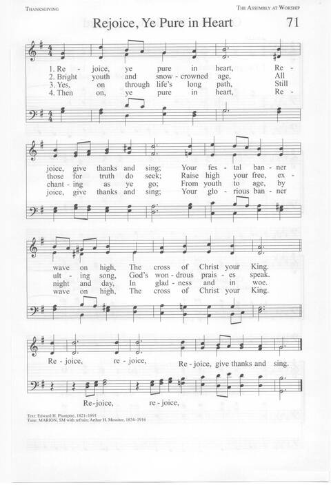 One Lord, One Faith, One Baptism: an African American ecumenical hymnal page 102