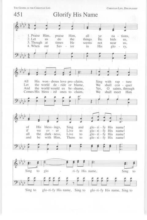 One Lord, One Faith, One Baptism: an African American ecumenical hymnal page 717