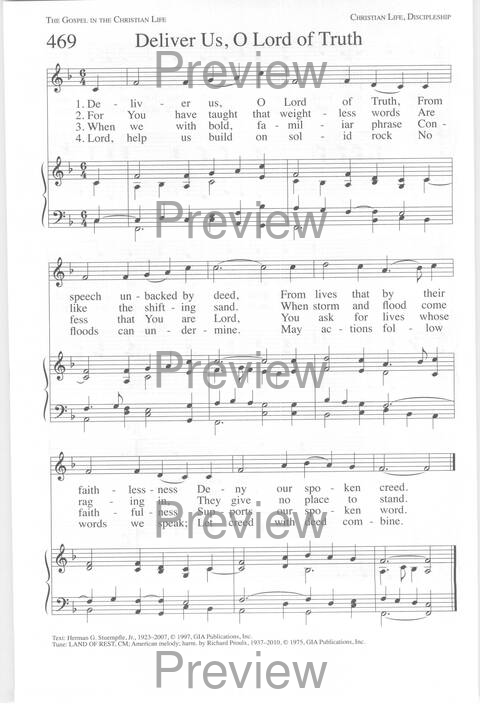 One Lord, One Faith, One Baptism: an African American ecumenical hymnal page 749