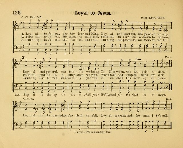 Our Song Book: a collection of songs selected and edited expressly for the Sunday School of the First Baptist Peddie Memorial Church, Newark, N. J. page 125