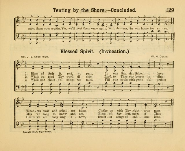 Our Song Book: a collection of songs selected and edited expressly for the Sunday School of the First Baptist Peddie Memorial Church, Newark, N. J. page 128