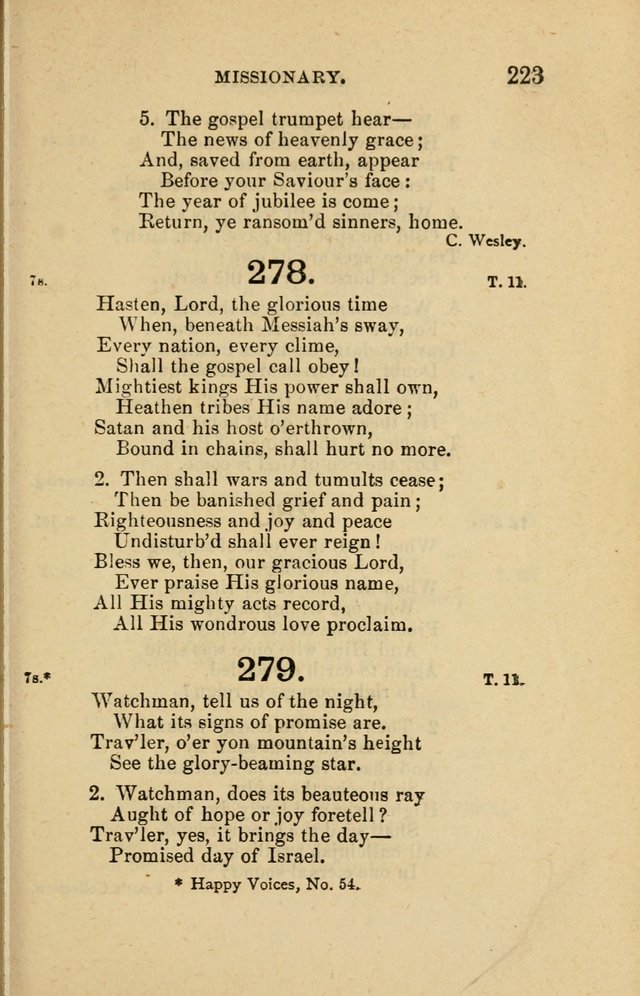 Offices of Worship and Hymns: principally for use in schools. with an appendix of tunes (2nd and rev. ed.) page 223