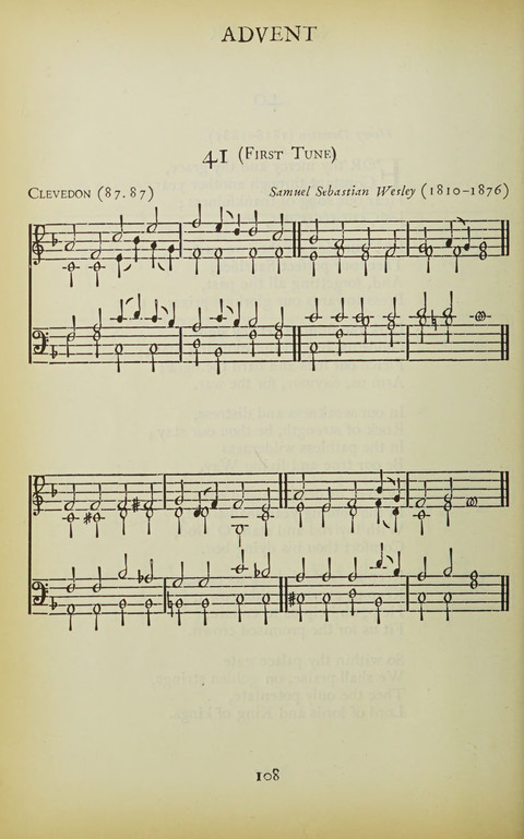 The Oxford Hymn Book page 107