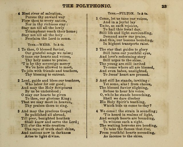 The Polyphonic; or Juvenile Choralist; containing a great variety of music and hymns, both new & old, designed for schools and youth page 22