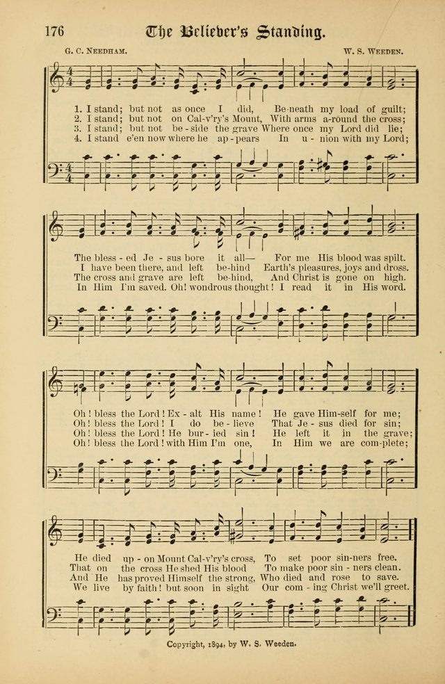 The Peacemaker: a collection of sacred songs and hymns for use in all services of the church, Sunday-school, home circle, and all kinds of evangelistic work page 176