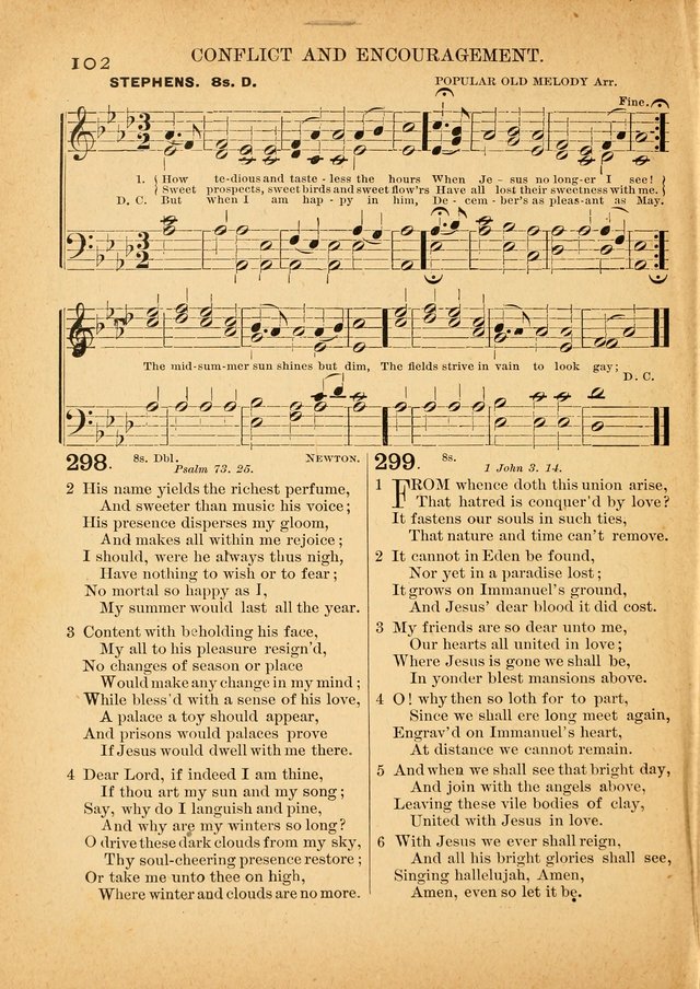 The Primitive Baptist Hymnal: a choice collection of hymns and tunes of early and late composition page 102