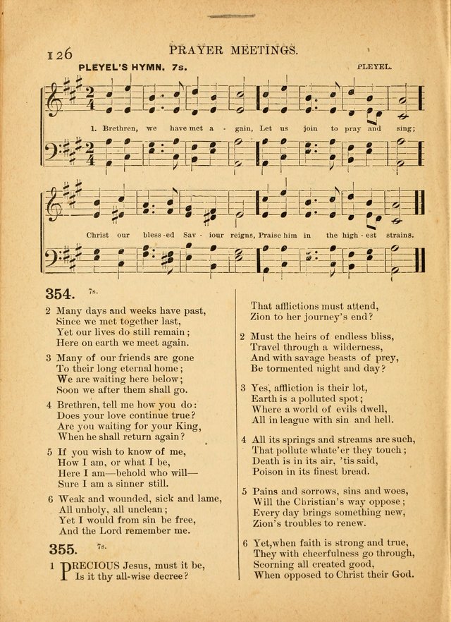 The Primitive Baptist Hymnal: a choice collection of hymns and tunes of early and late composition page 126