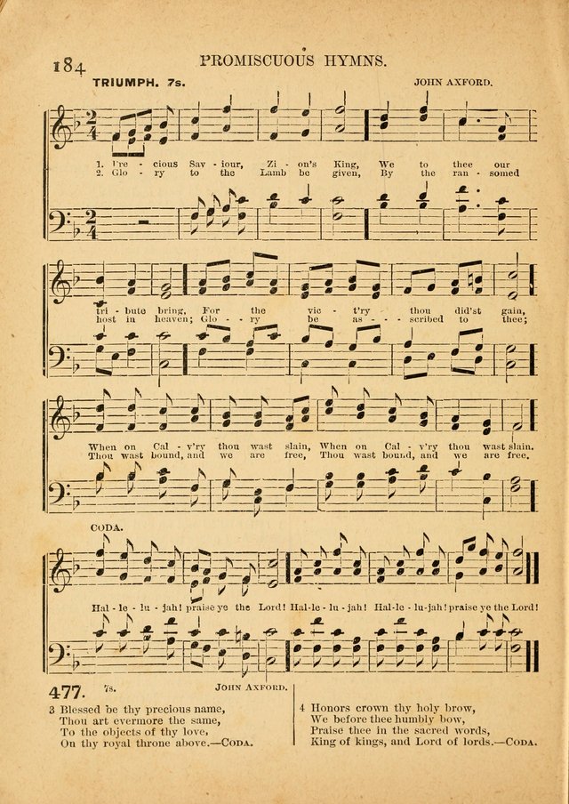 The Primitive Baptist Hymnal: a choice collection of hymns and tunes of early and late composition page 184