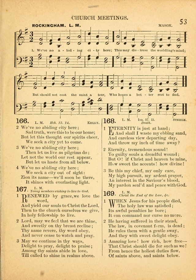 The Primitive Baptist Hymnal: a choice collection of hymns and tunes of early and late composition page 53