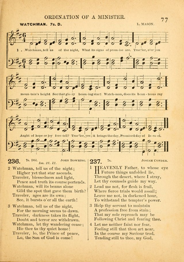 The Primitive Baptist Hymnal: a choice collection of hymns and tunes of early and late composition page 77