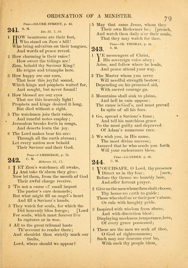 The Primitive Baptist Hymnal: a choice collection of hymns and tunes of early and late composition page 79