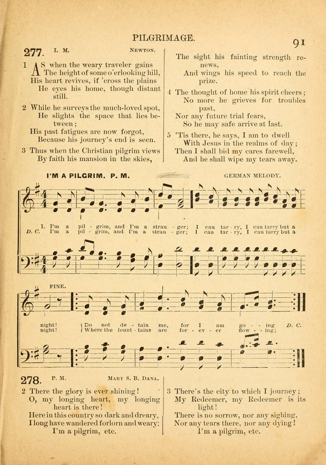 The Primitive Baptist Hymnal: a choice collection of hymns and tunes of early and late composition page 91