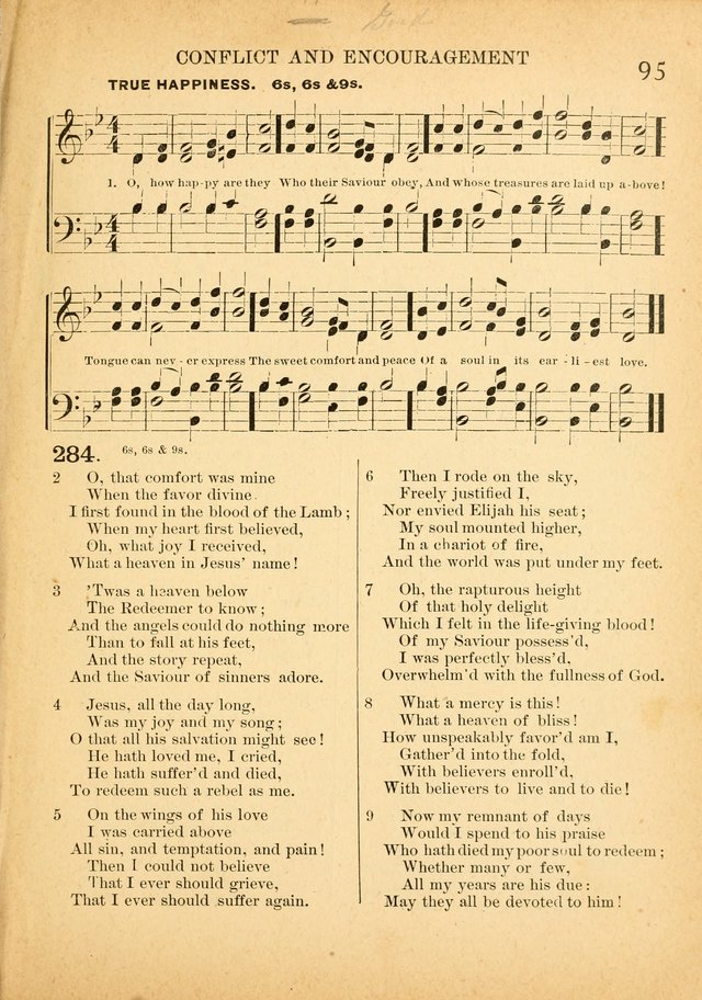 The Primitive Baptist Hymnal: a choice collection of hymns and tunes of early and late composition page 95