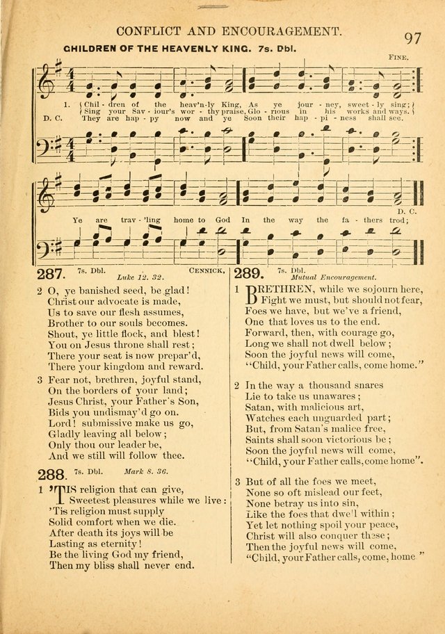The Primitive Baptist Hymnal: a choice collection of hymns and tunes of early and late composition page 97