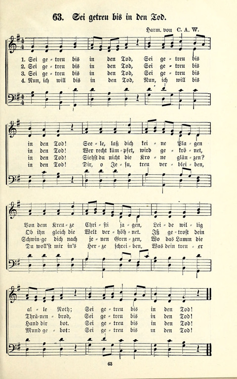 Perlen und Blüthen: Liederbuch zum Gebrauch in der Deutsch-Amerikanischen Sonntags-Schule page 61