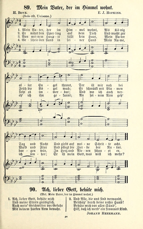 Perlen und Blüthen: Liederbuch zum Gebrauch in der Deutsch-Amerikanischen Sonntags-Schule page 83