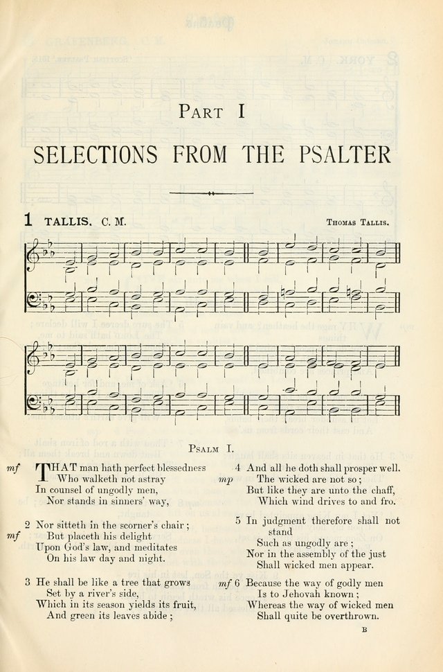 The Presbyterian Book of Praise: approved and commended by the General Assembly of the Presbyterian Church in Canada, with Tunes page 1