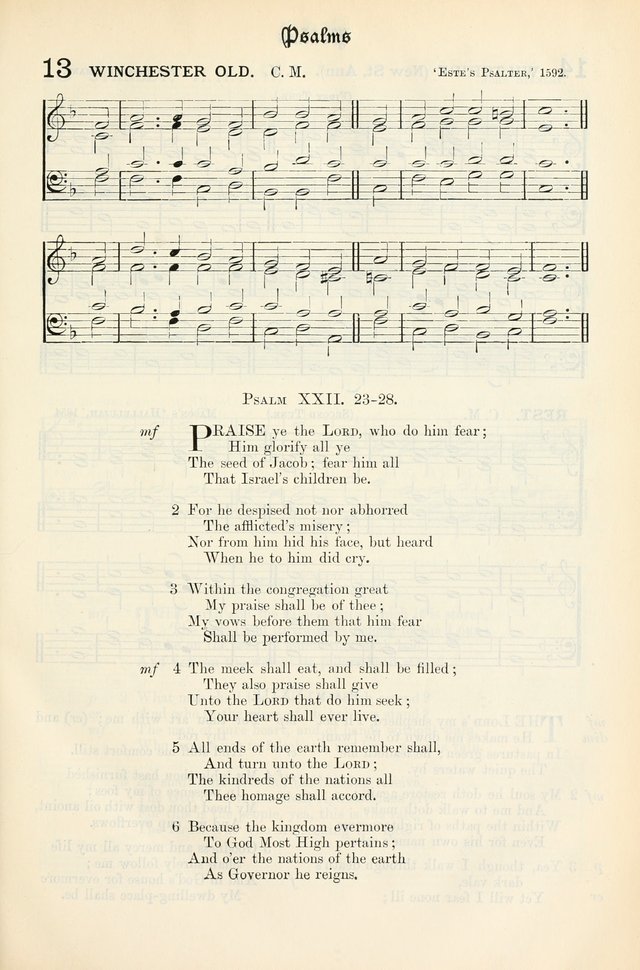 The Presbyterian Book of Praise: approved and commended by the General Assembly of the Presbyterian Church in Canada, with Tunes page 11