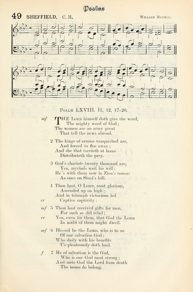 The Presbyterian Book of Praise: approved and commended by the General Assembly of the Presbyterian Church in Canada, with Tunes page 43
