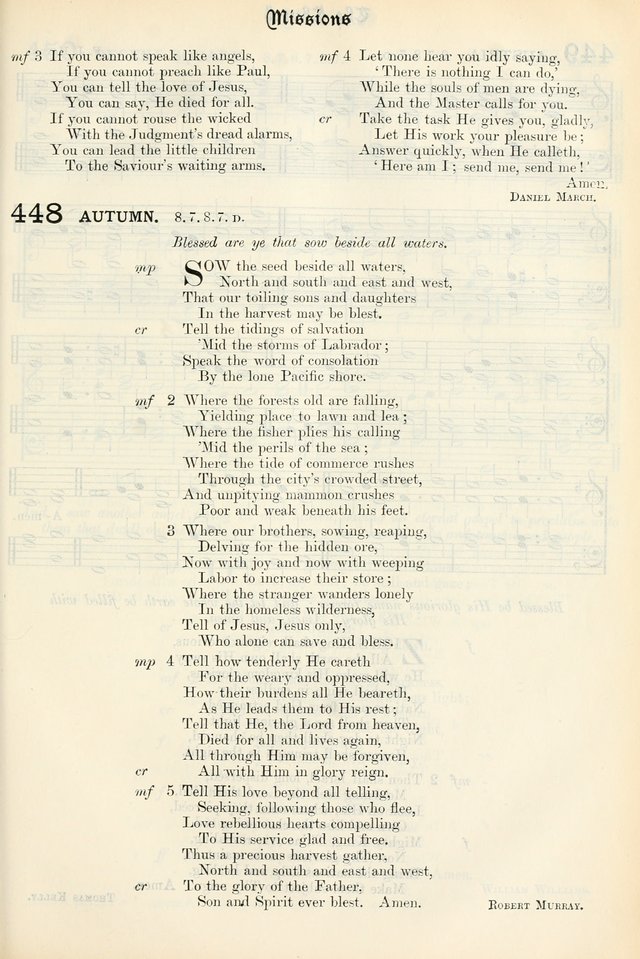The Presbyterian Book of Praise: approved and commended by the General Assembly of the Presbyterian Church in Canada, with Tunes page 541