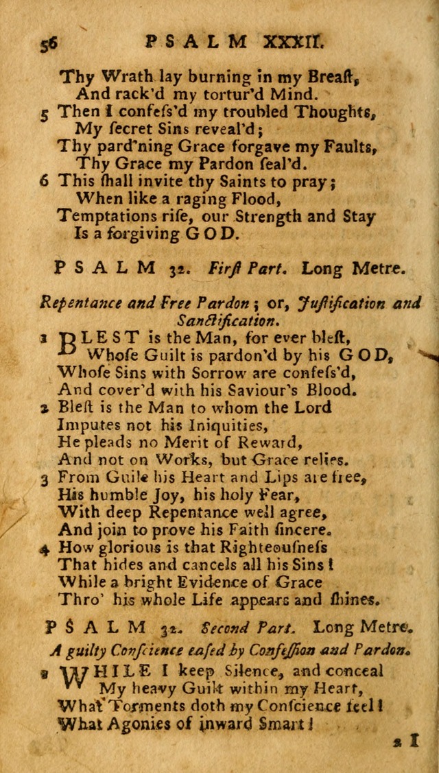 The Psalms of David: imitated in the language of the New Testament. page 56