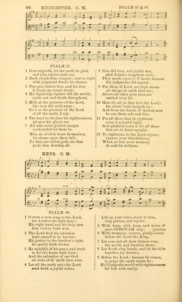 The Psalms of David: with a selection of standard music appropriately arranged according to sentiment of each Psalm or portion of Psalm (8th ed.) page 94