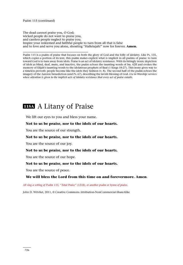Psalms for All Seasons: a complete Psalter for worship page 728