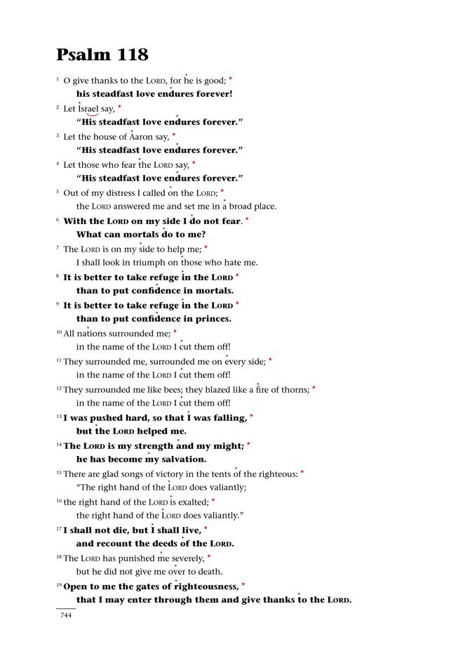 Psalms for All Seasons: a complete Psalter for worship page 746