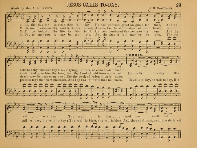 Pearly Gates: a collection of new songs for the Sunday school, prayer meeting, and social circle page 29