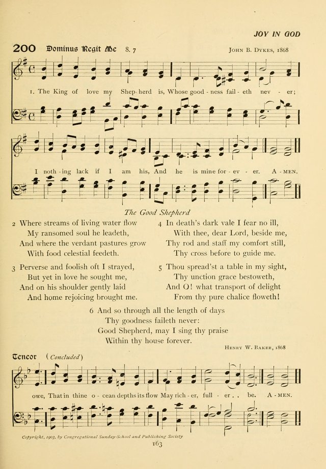 The Pilgrim Hymnal page 163