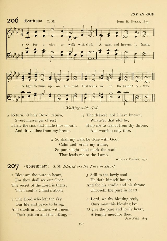 The Pilgrim Hymnal page 167