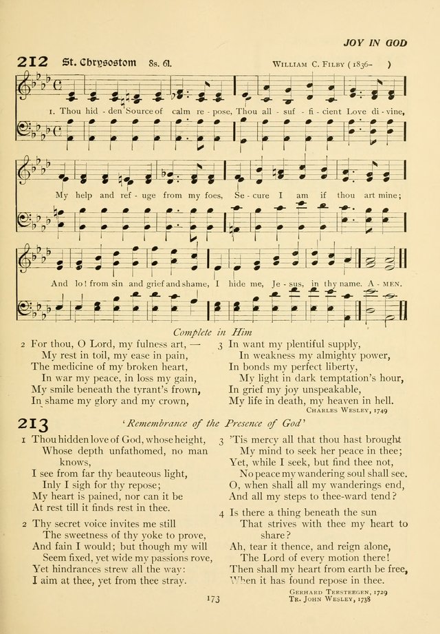 The Pilgrim Hymnal page 173