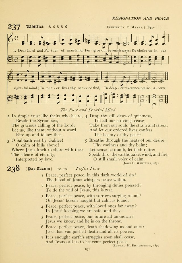 The Pilgrim Hymnal page 191