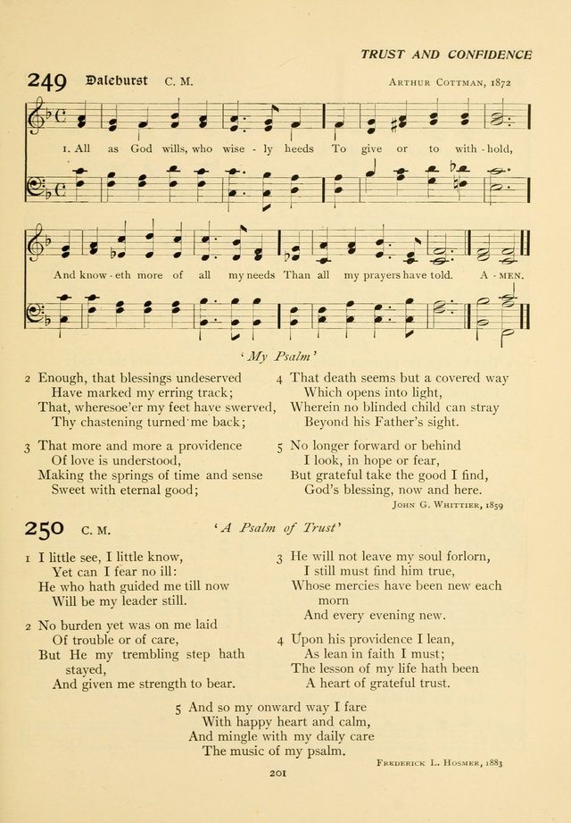The Pilgrim Hymnal page 201