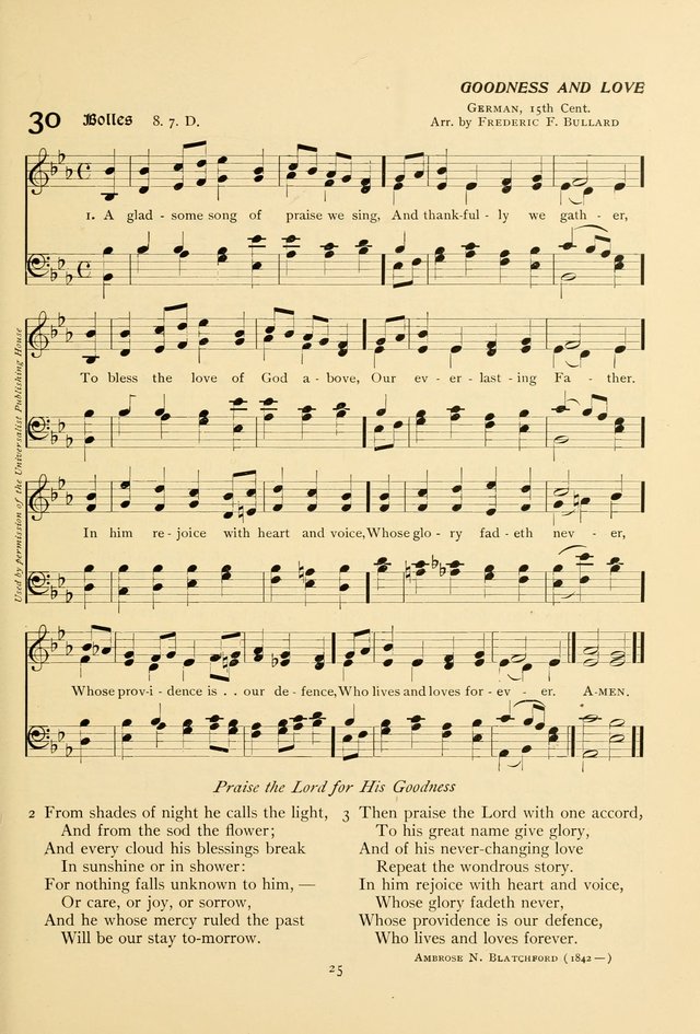 The Pilgrim Hymnal page 25
