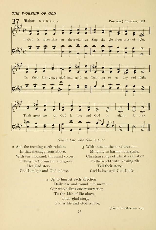 The Pilgrim Hymnal page 30