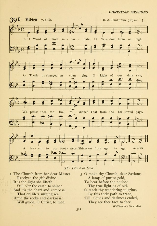 The Pilgrim Hymnal page 311