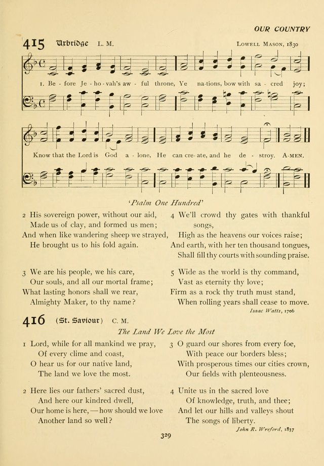 The Pilgrim Hymnal page 329
