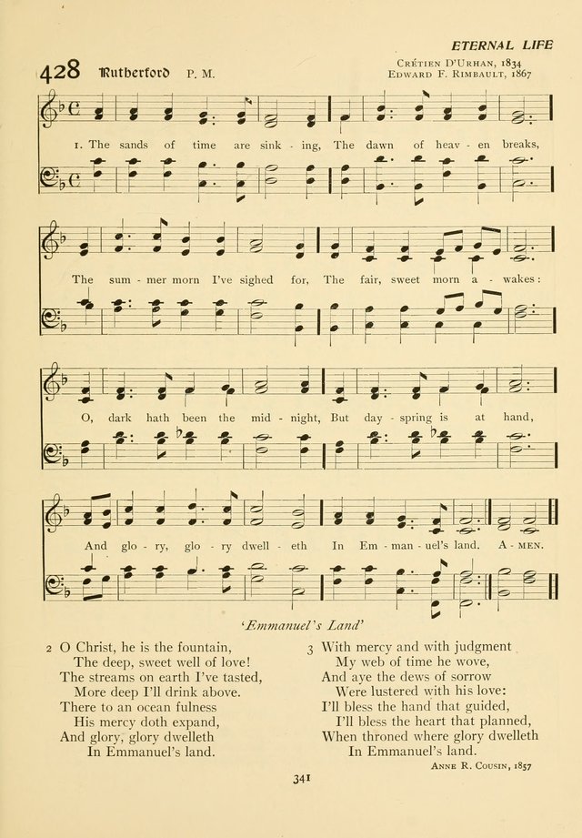 The Pilgrim Hymnal page 341