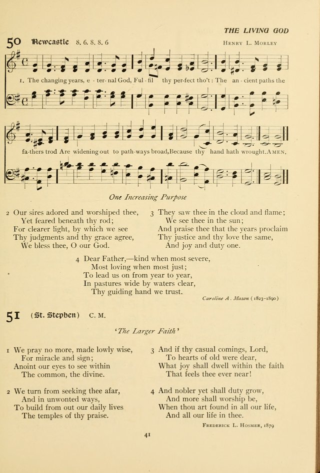 The Pilgrim Hymnal page 41