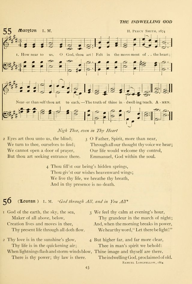 The Pilgrim Hymnal page 45