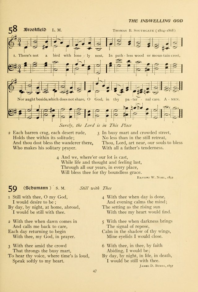 The Pilgrim Hymnal page 47