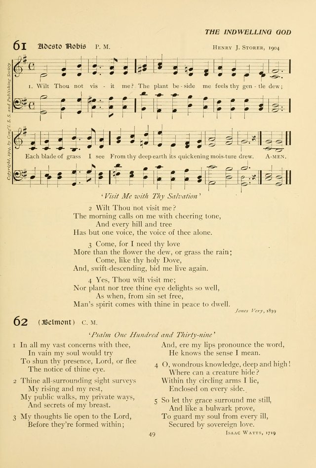 The Pilgrim Hymnal page 49