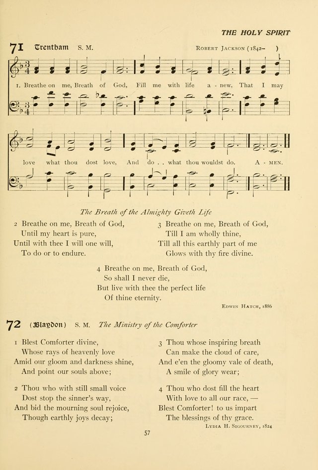 The Pilgrim Hymnal page 57