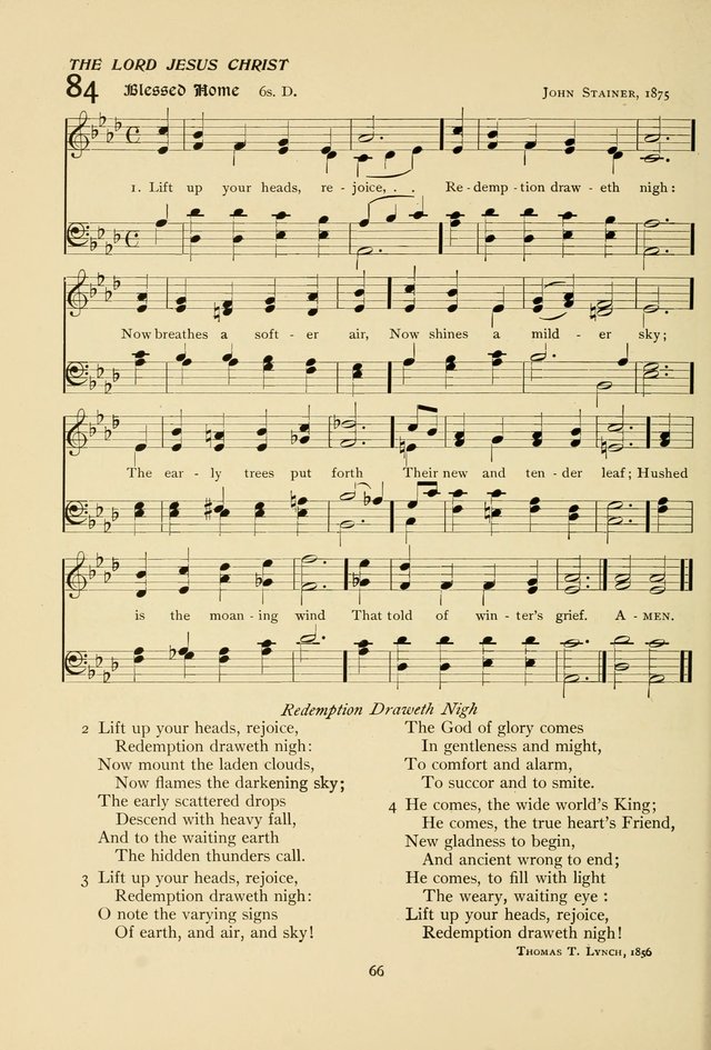 The Pilgrim Hymnal page 66