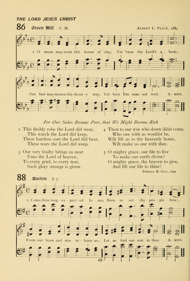 The Pilgrim Hymnal page 68