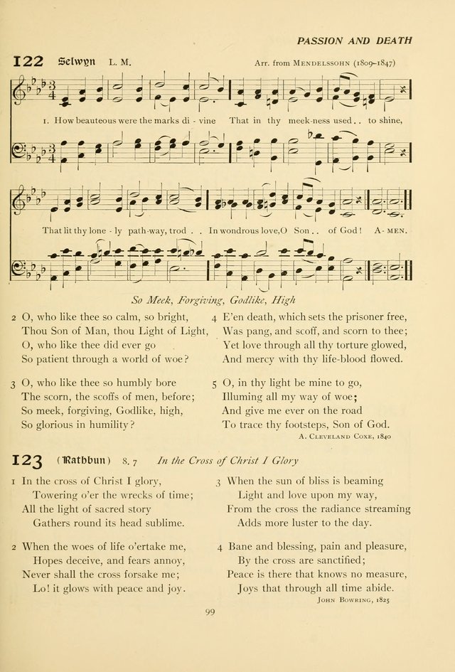The Pilgrim Hymnal page 99